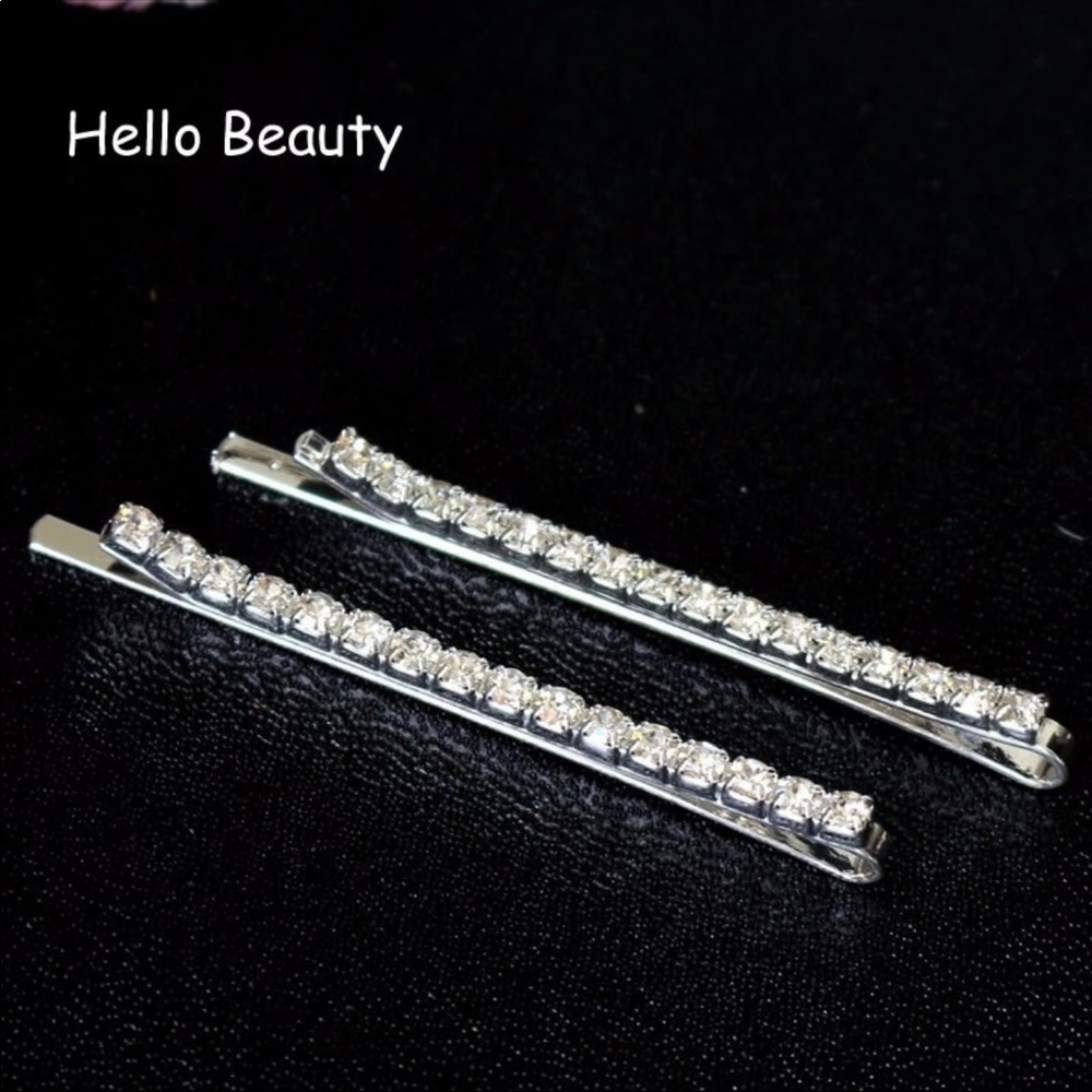 Gorgeous Trendy Crystal Rhinestone Hair Clips - Picture 2 of 5